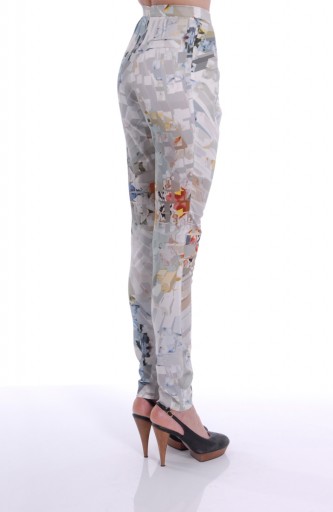 A-LAB - Printed skinny trousers