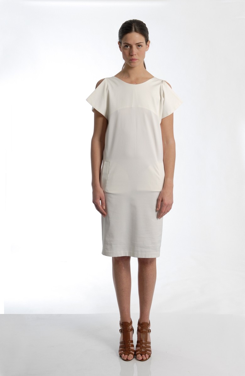 Sergei Grinko Dress - Total White vest dress