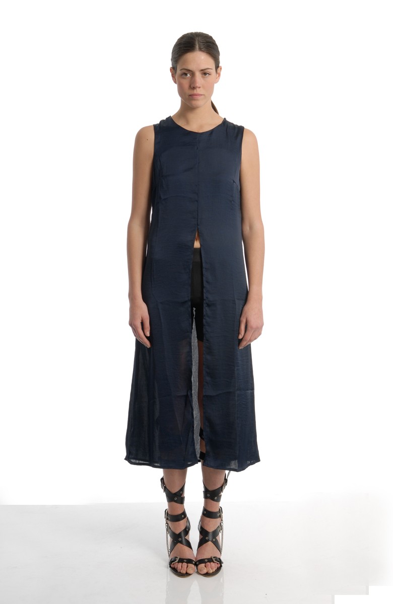 VACCINE - Long dress / navy blue